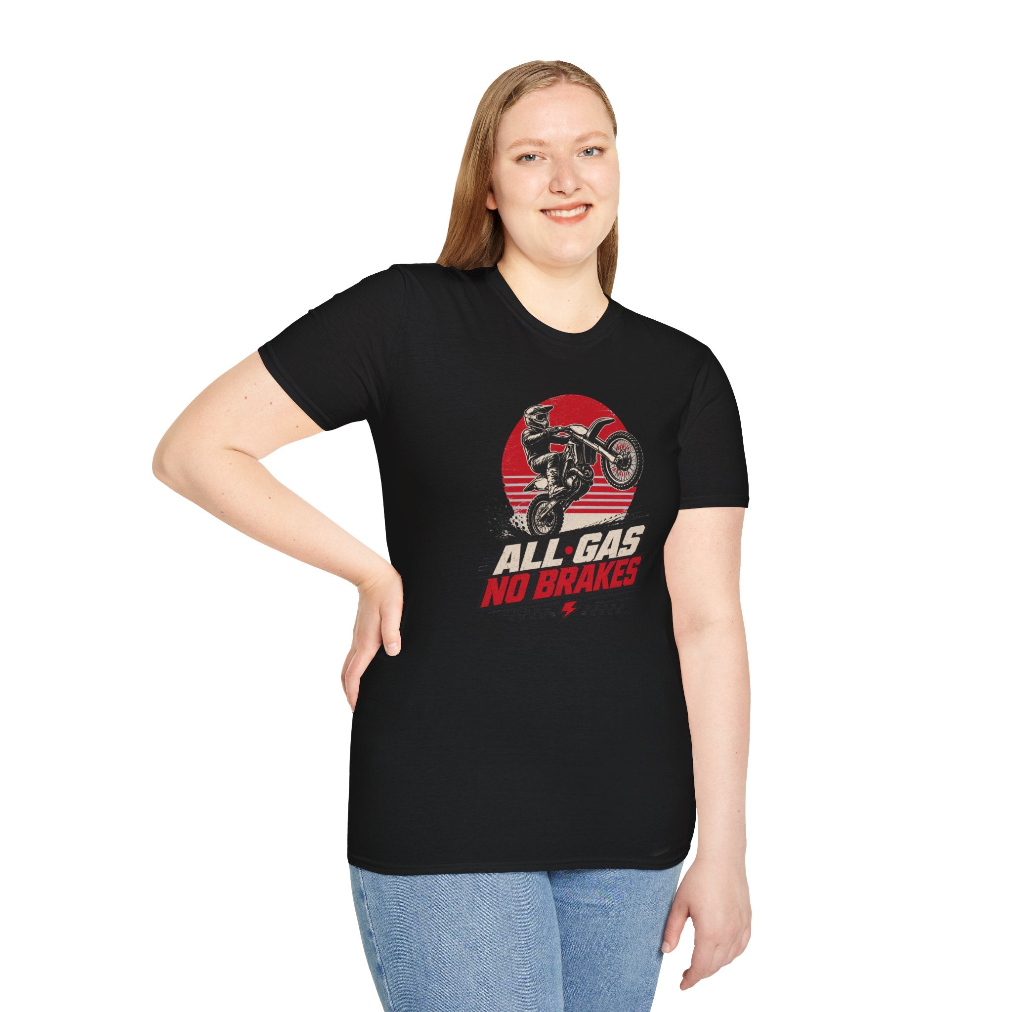 All Gas No Brakes Motorcycle T-Shirt