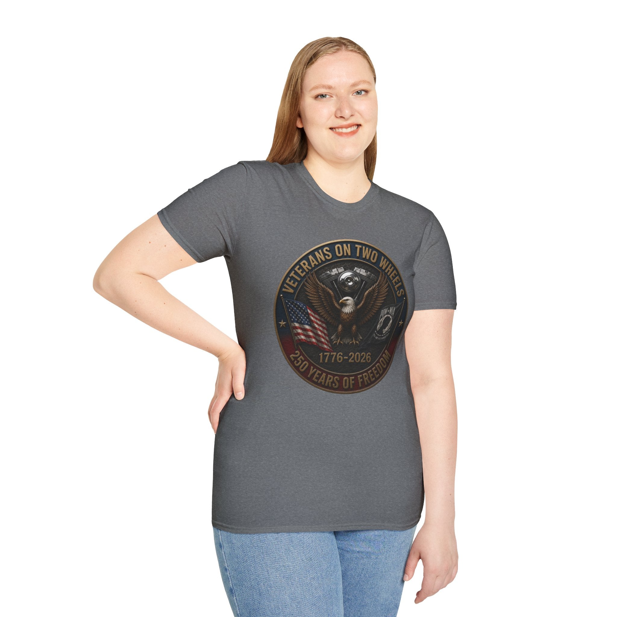 VETERANS ON TWO WHEELS T-SHIRT