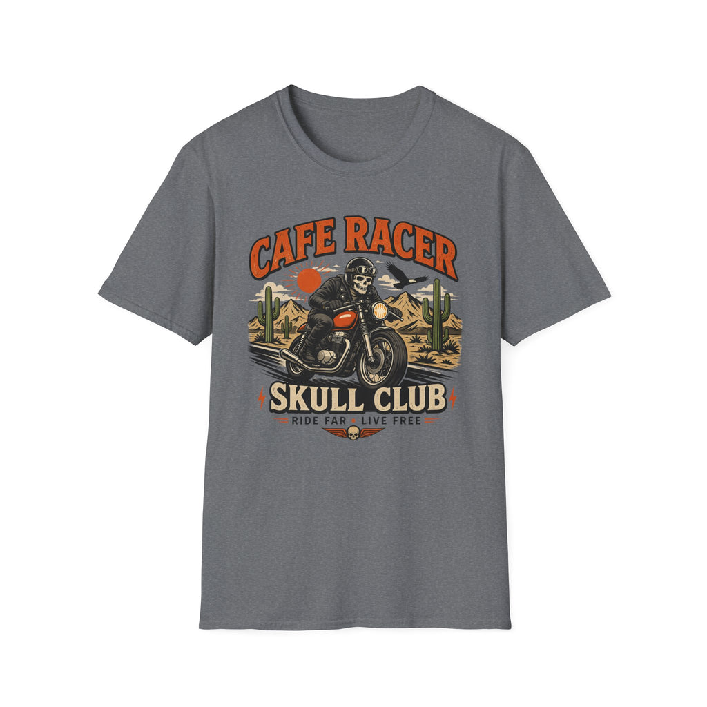 Cafe Racer Skull Club T-Shirt