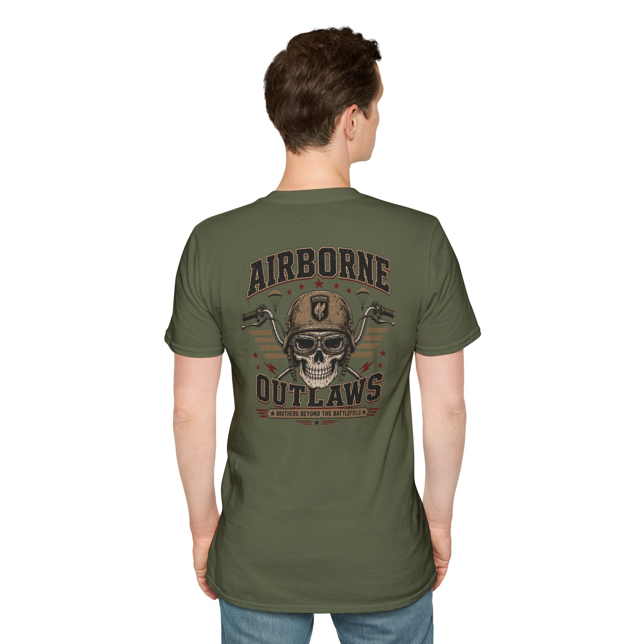 Airborne Outlaws Skull T-Shirt
