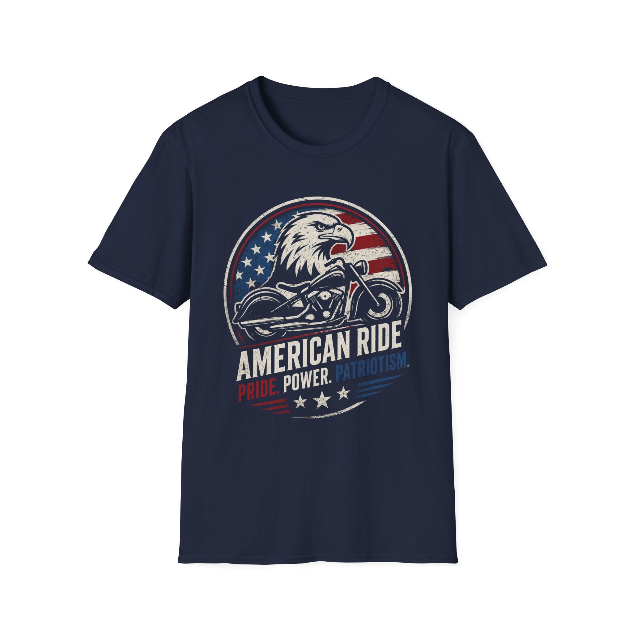 American Ride Pride. Power. Patriotism T-Shirt