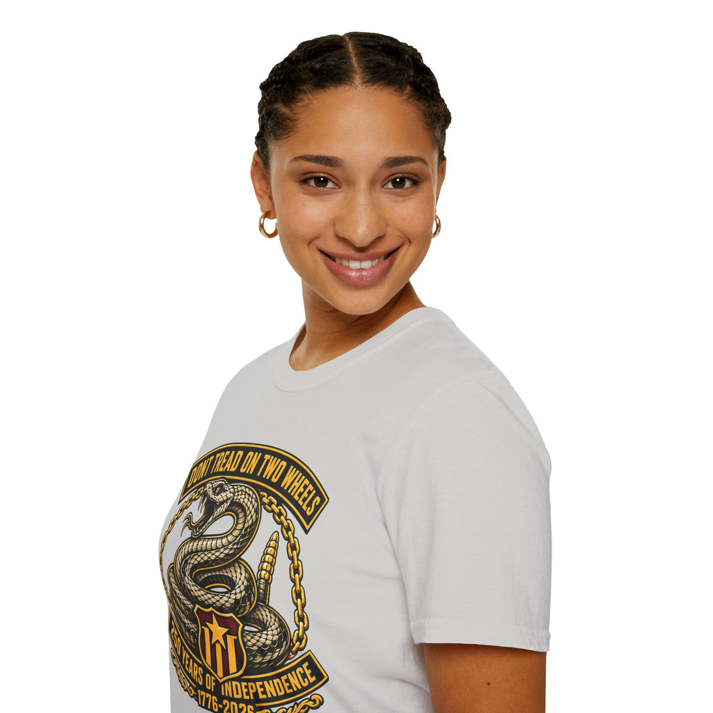 DON'T TREAD ON TWO WHEELS T-SHIRT
