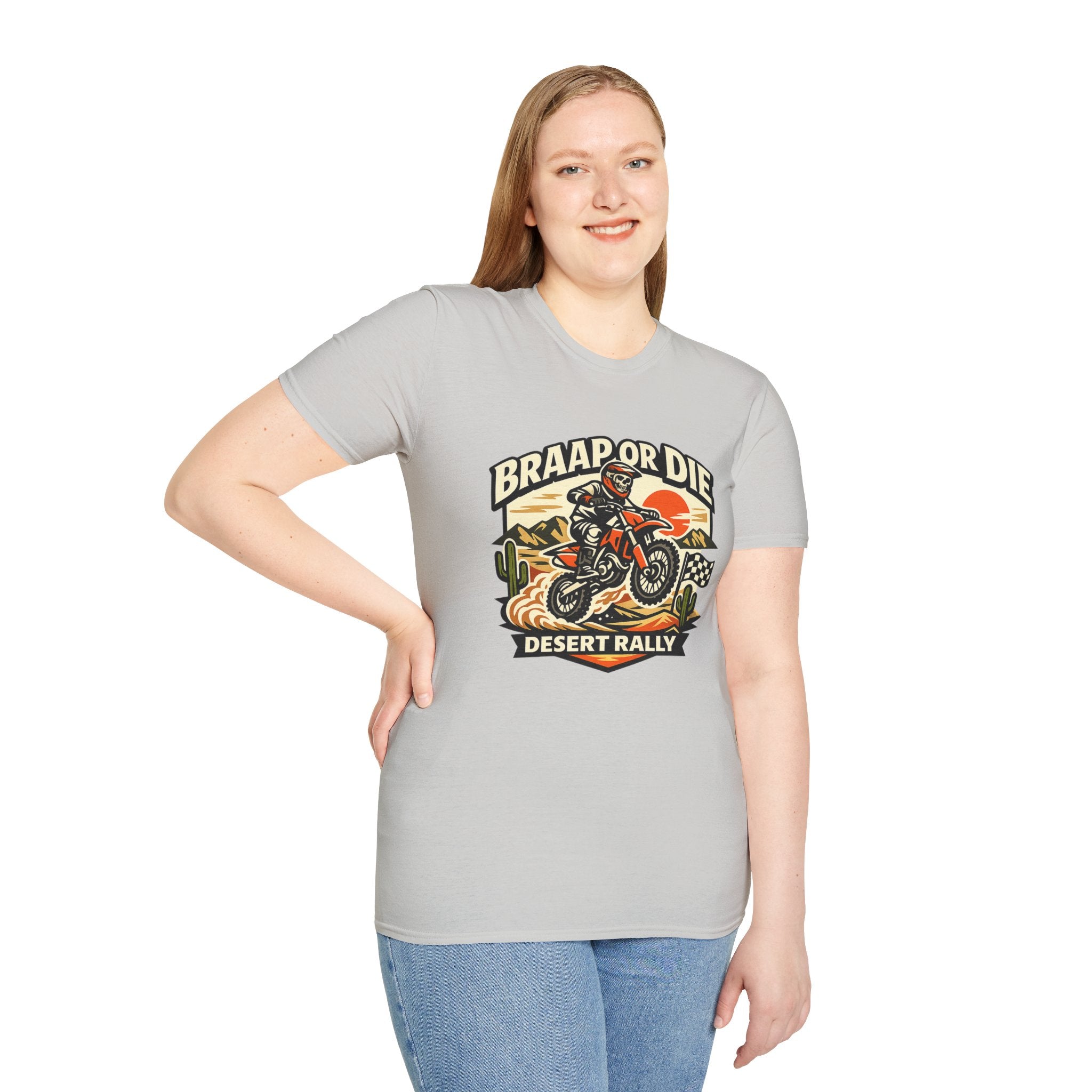 Desert Rally 'Braap or Die' Motorcycle T‑Shirt