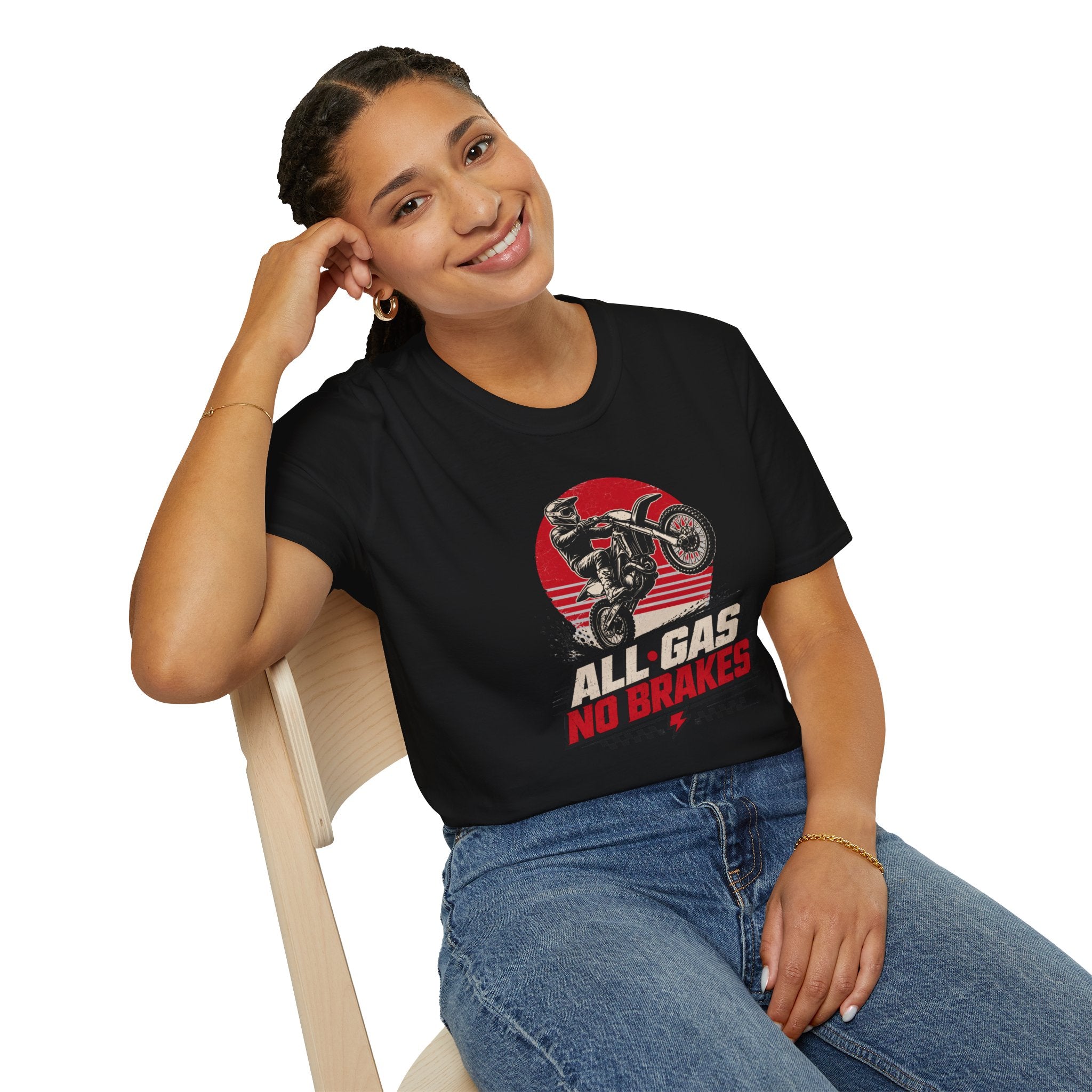 All Gas No Brakes Motorcycle T-Shirt