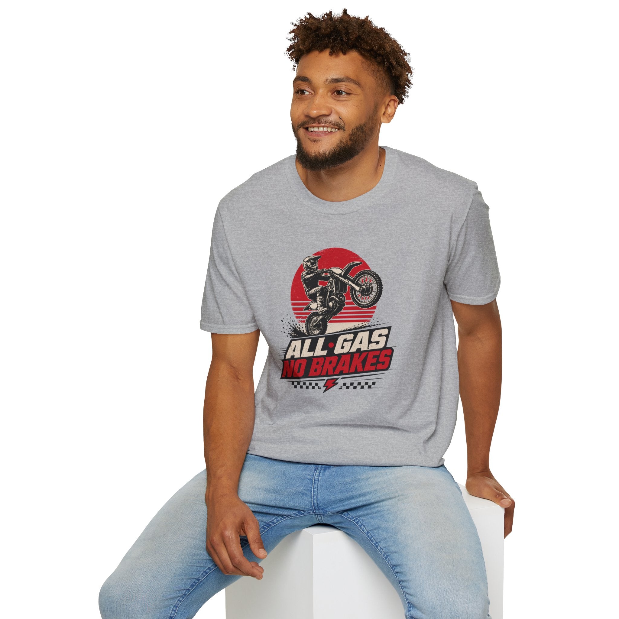 All Gas No Brakes Motorcycle T-Shirt