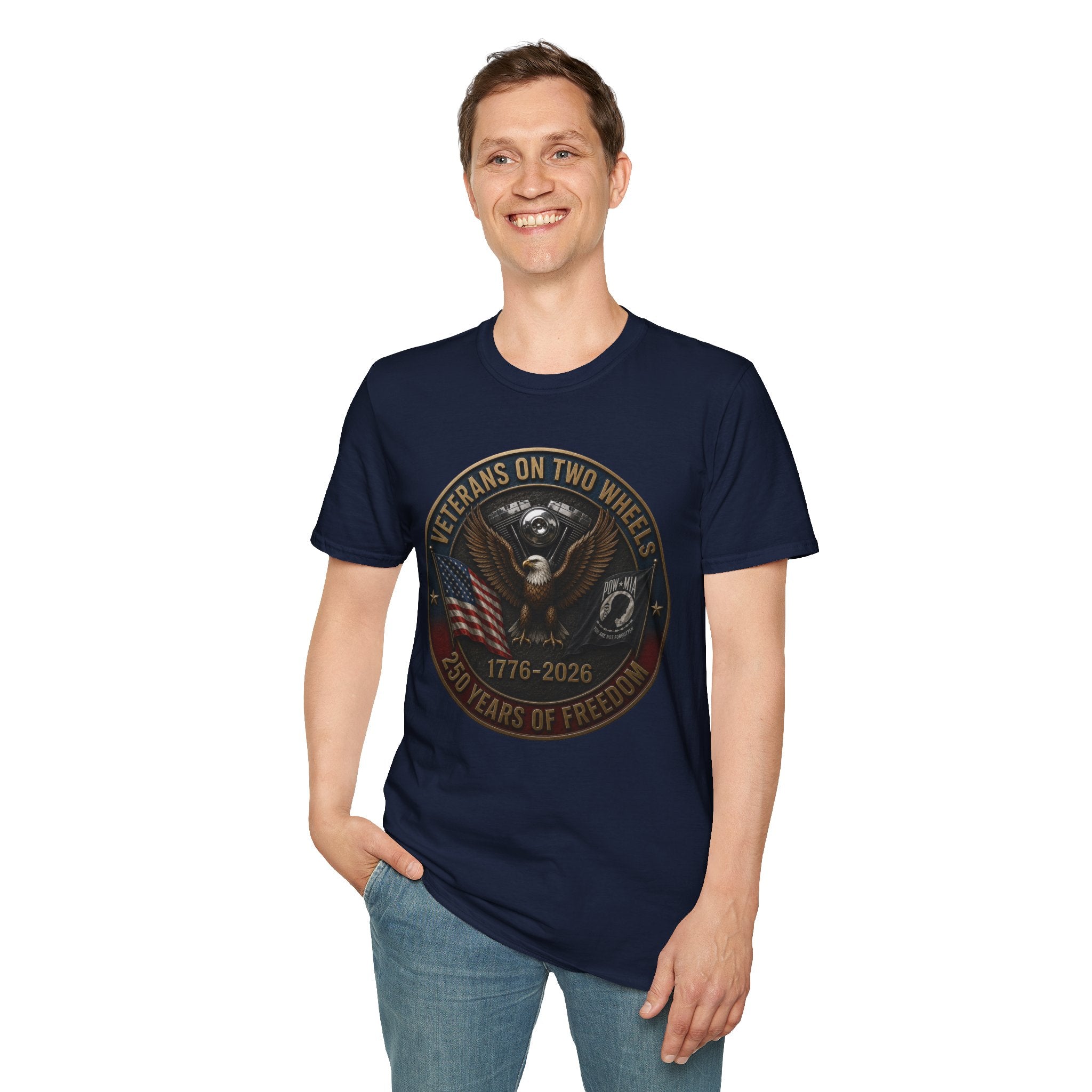 VETERANS ON TWO WHEELS T-SHIRT