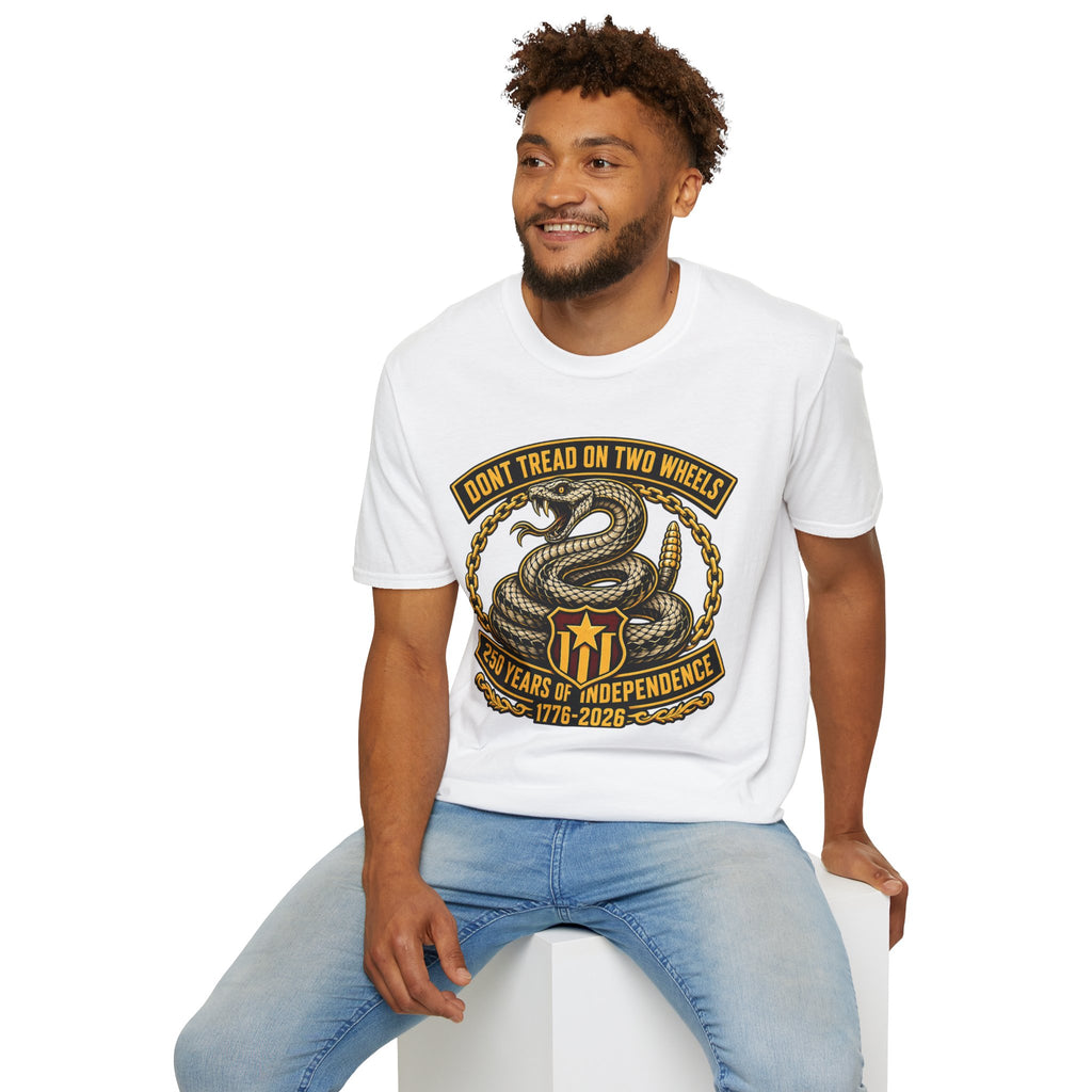 DON'T TREAD ON TWO WHEELS T-SHIRT