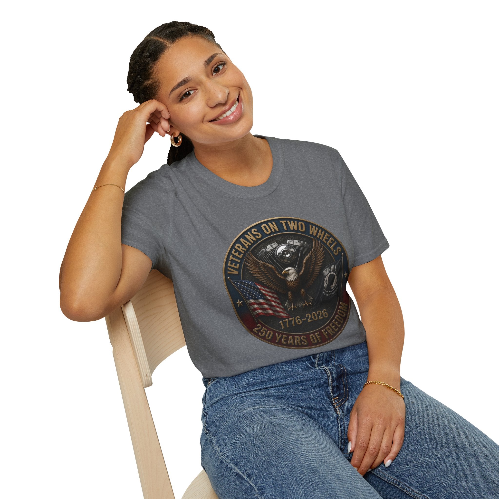 VETERANS ON TWO WHEELS T-SHIRT