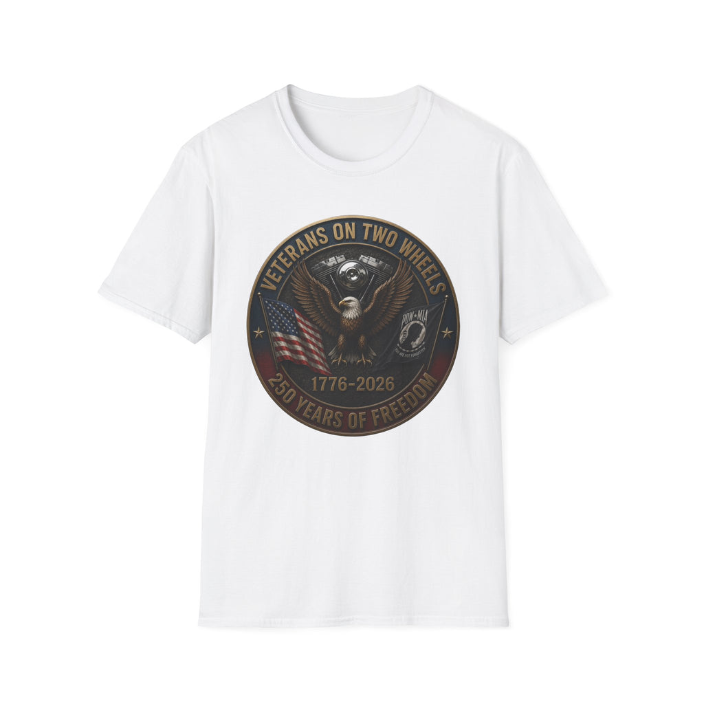 VETERANS ON TWO WHEELS T-SHIRT