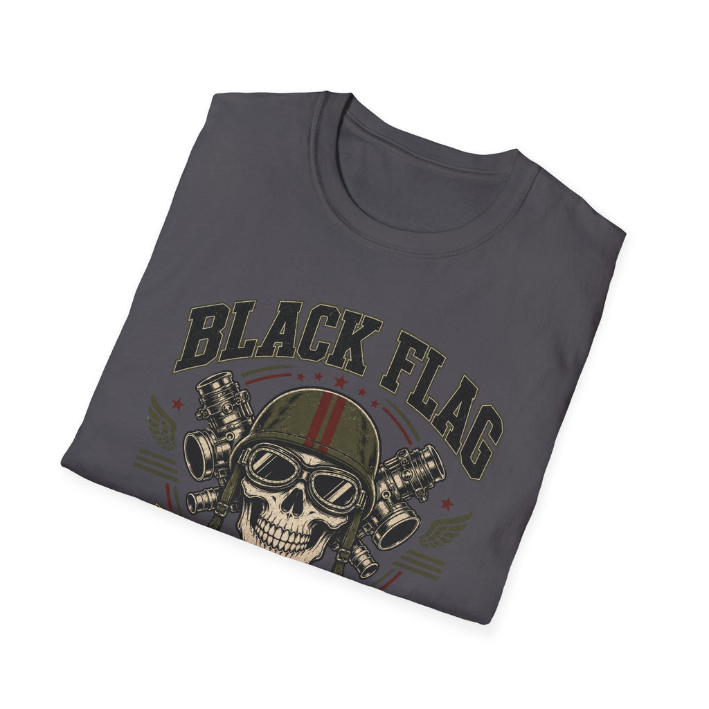 Black Flag Riders Skull T-Shirt