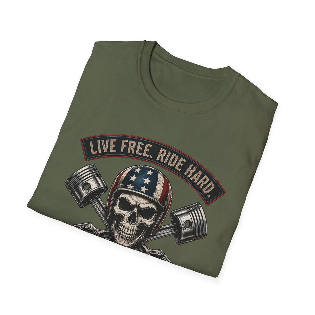 LIVE FREE RIDE HARD - 250TH ANNIVERSARY T-SHIRT
