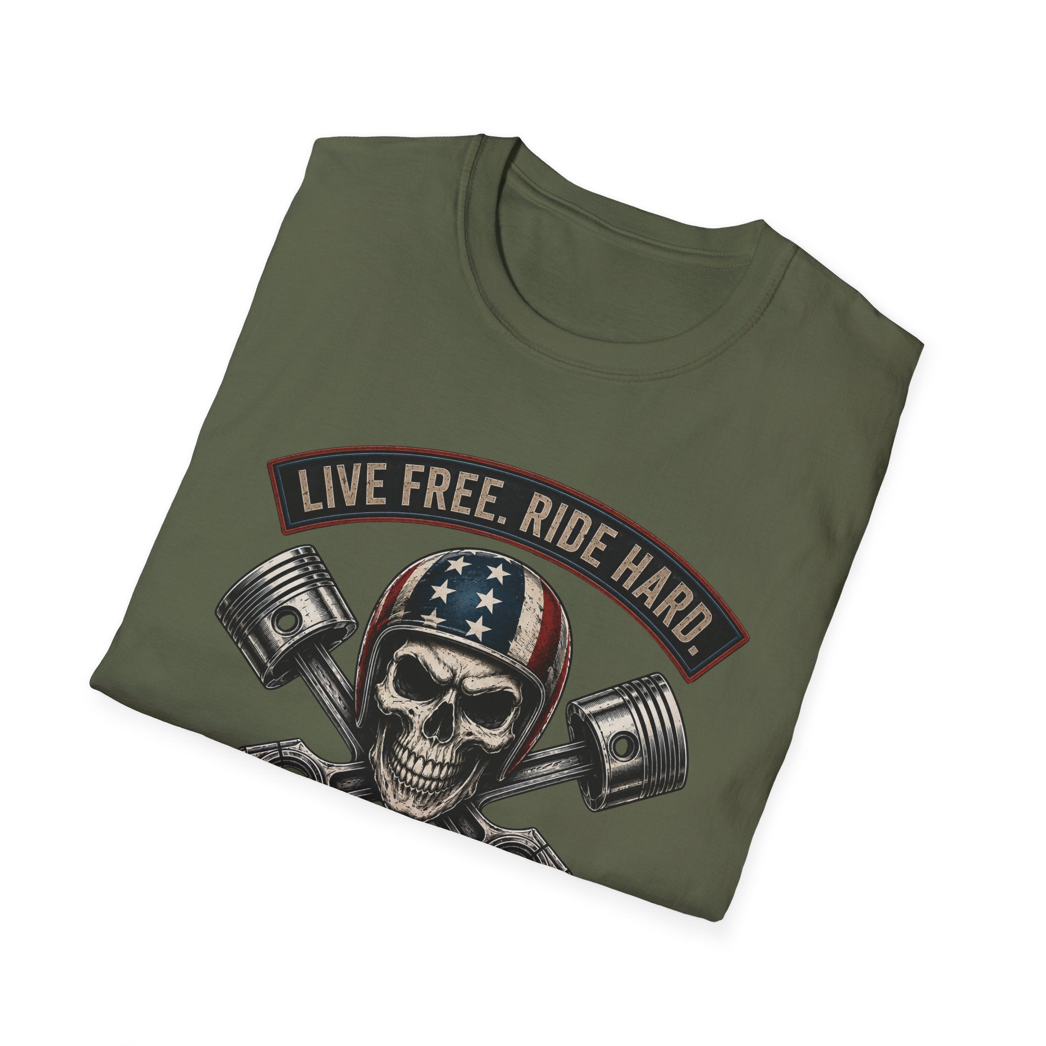 LIVE FREE RIDE HARD - 250TH ANNIVERSARY T-SHIRT