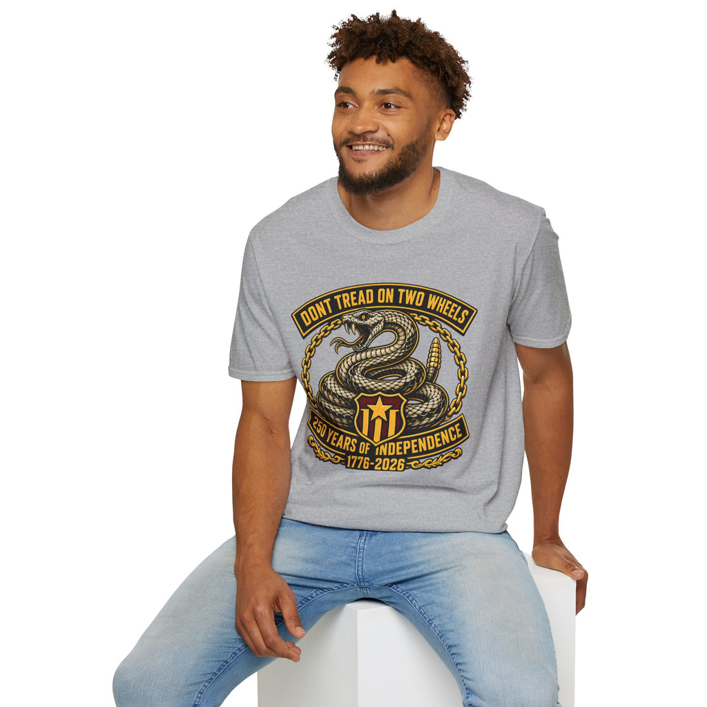 DON'T TREAD ON TWO WHEELS T-SHIRT