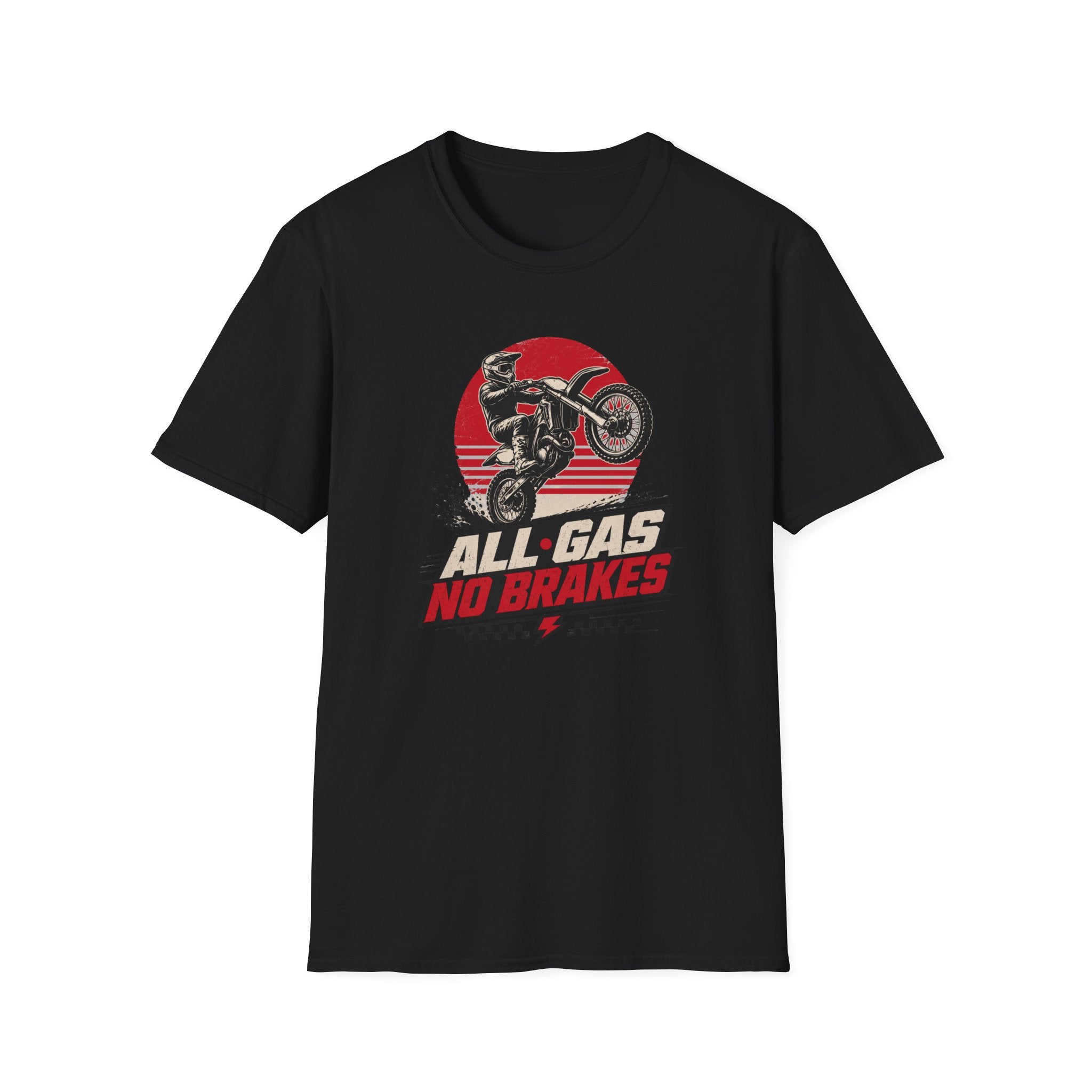 All Gas No Brakes Motorcycle T-Shirt