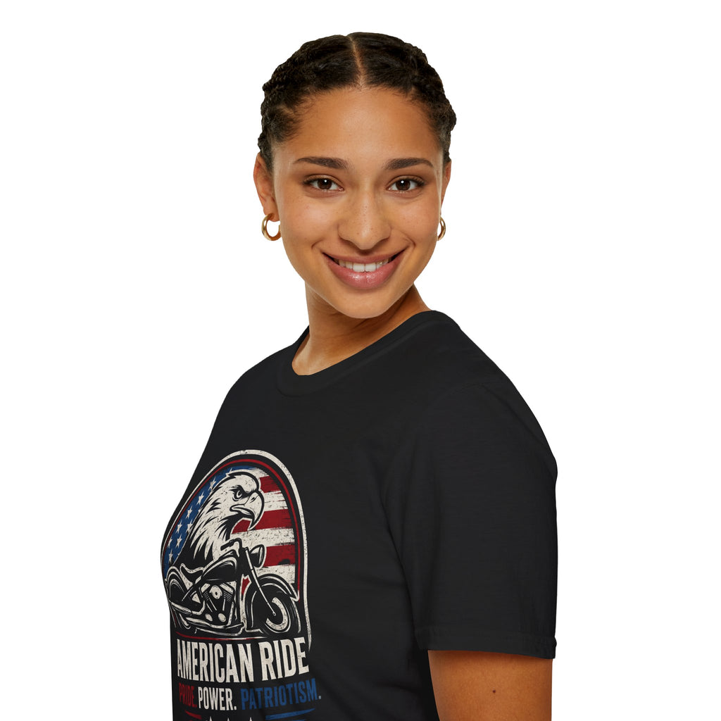 American Ride Pride. Power. Patriotism T-Shirt