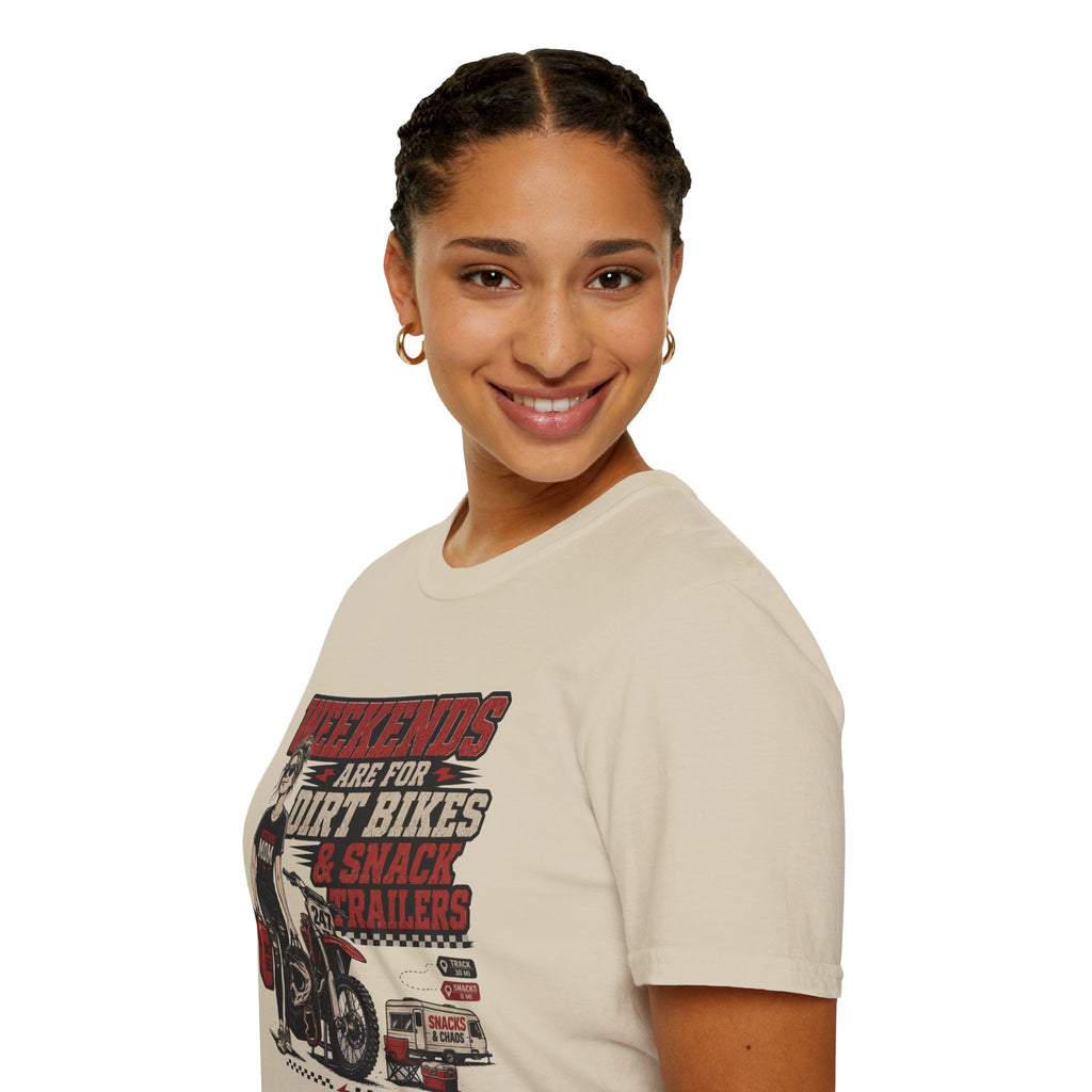Weekends Are For Dirt Bikes & Snack Trailers T-Shirt