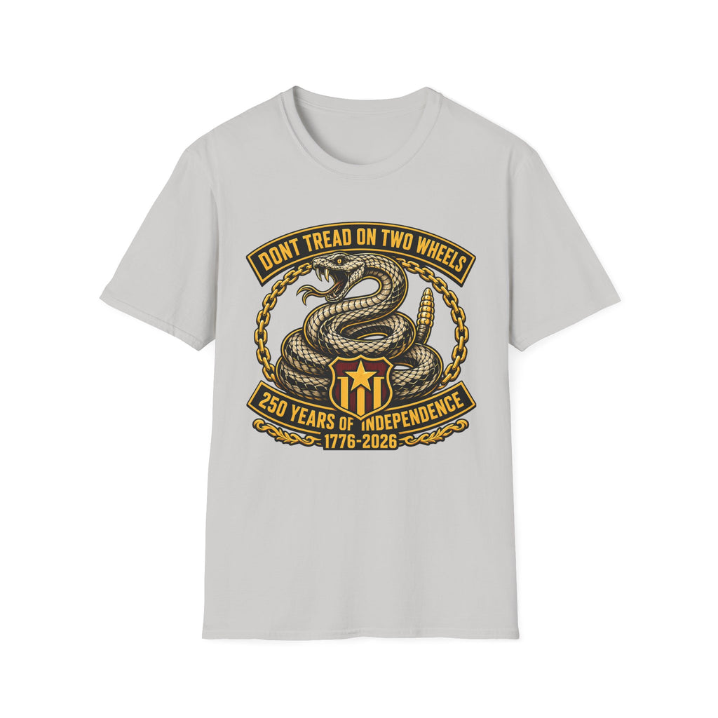 DON'T TREAD ON TWO WHEELS T-SHIRT