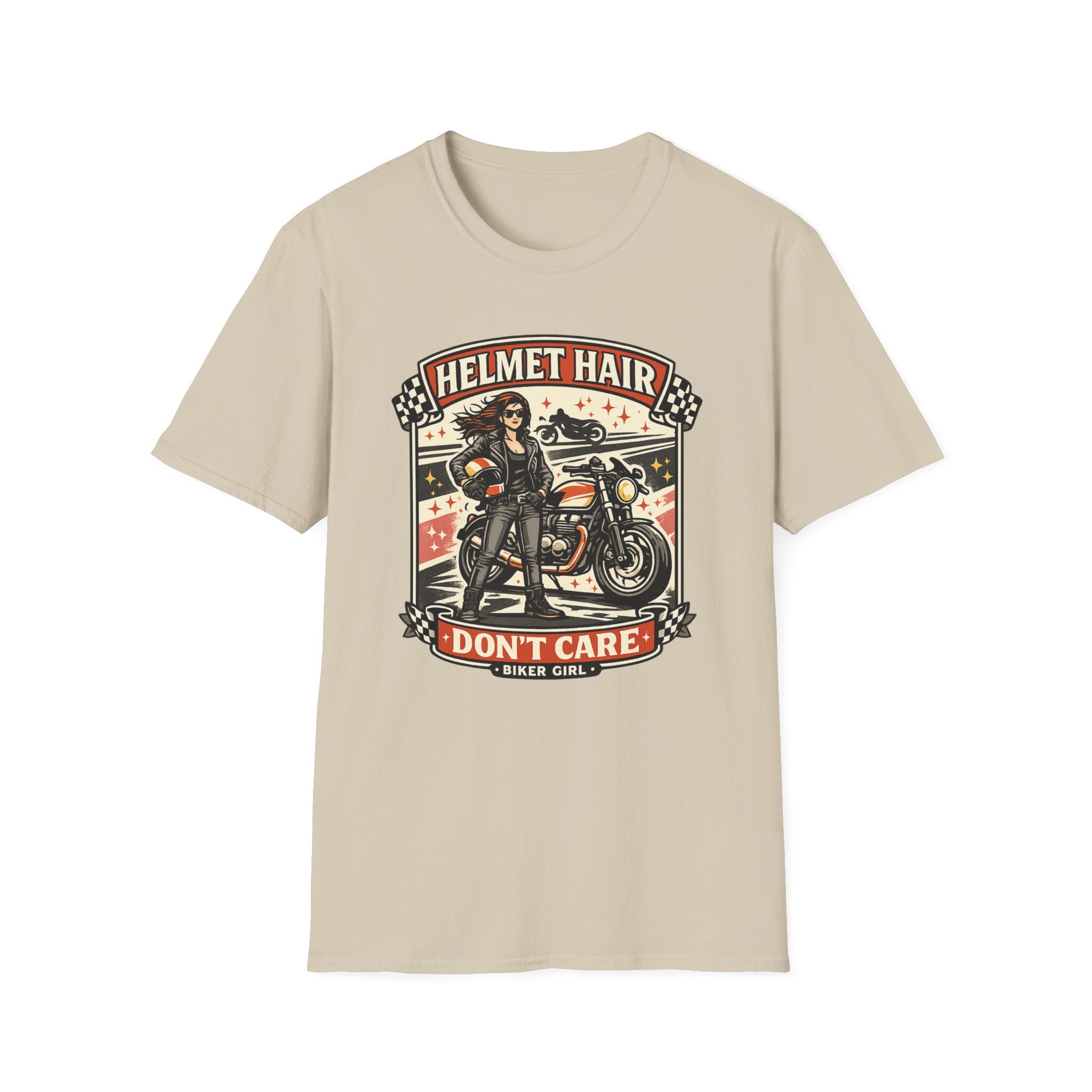 Helmet Hair Don't Care T-Shirt