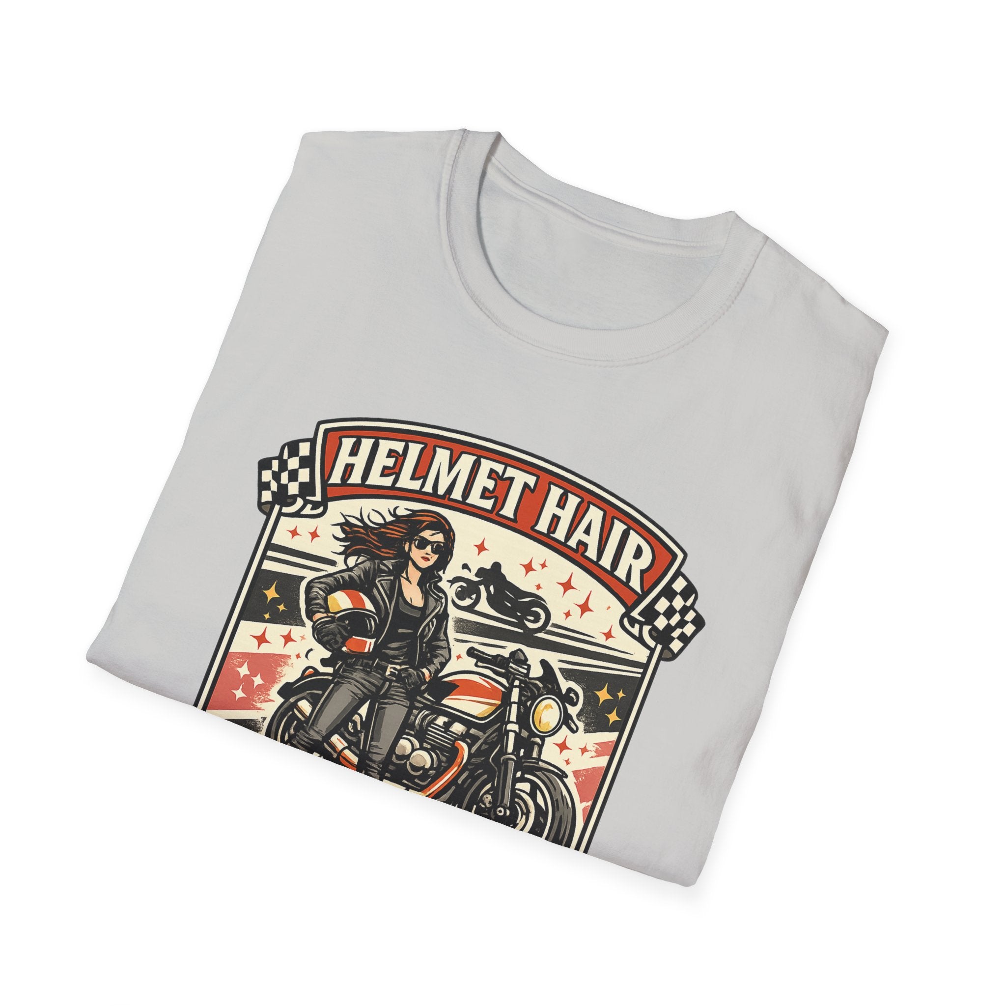 Helmet Hair Don't Care T-Shirt