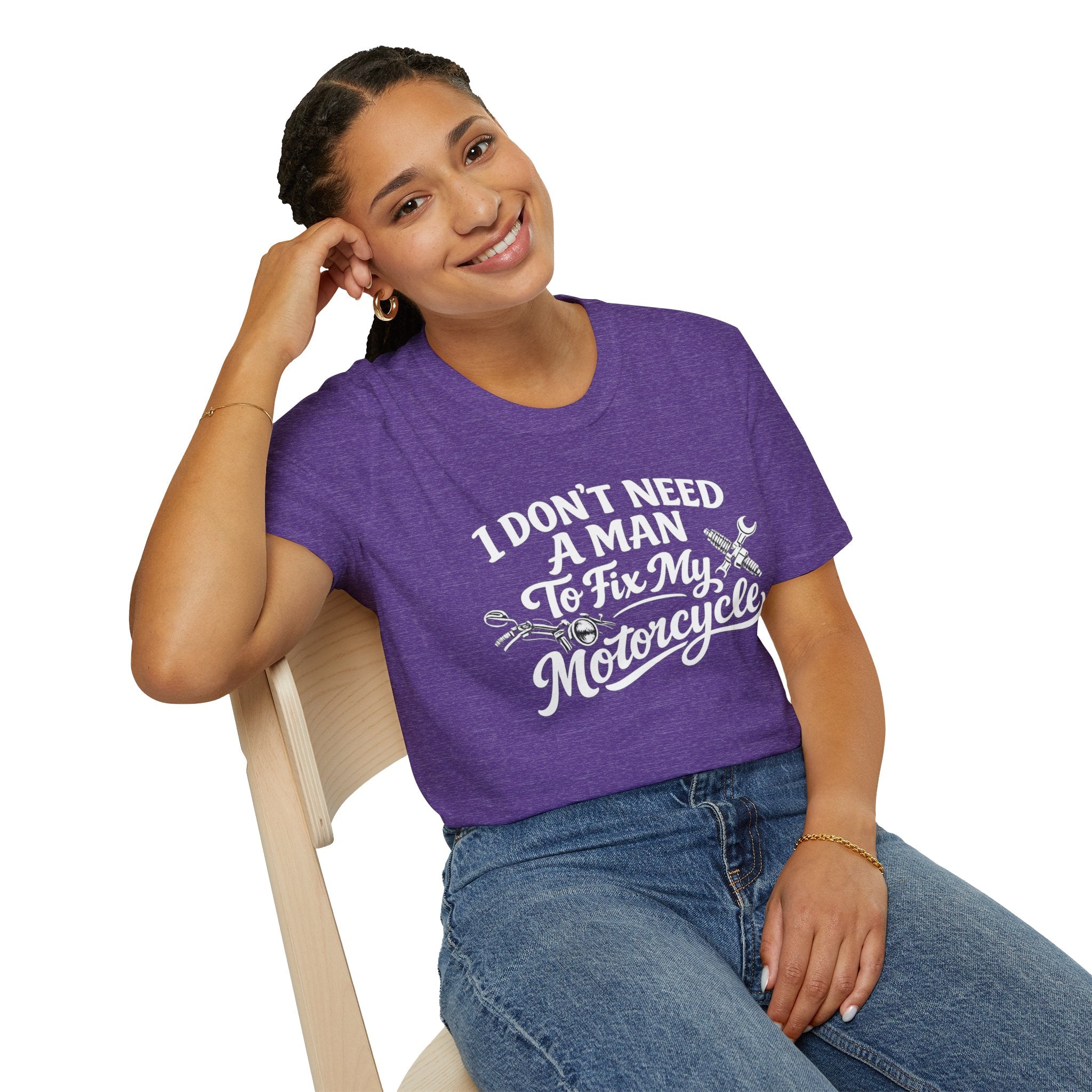 I Don't Need A Man To Fix My Motorcycle T-Shirt