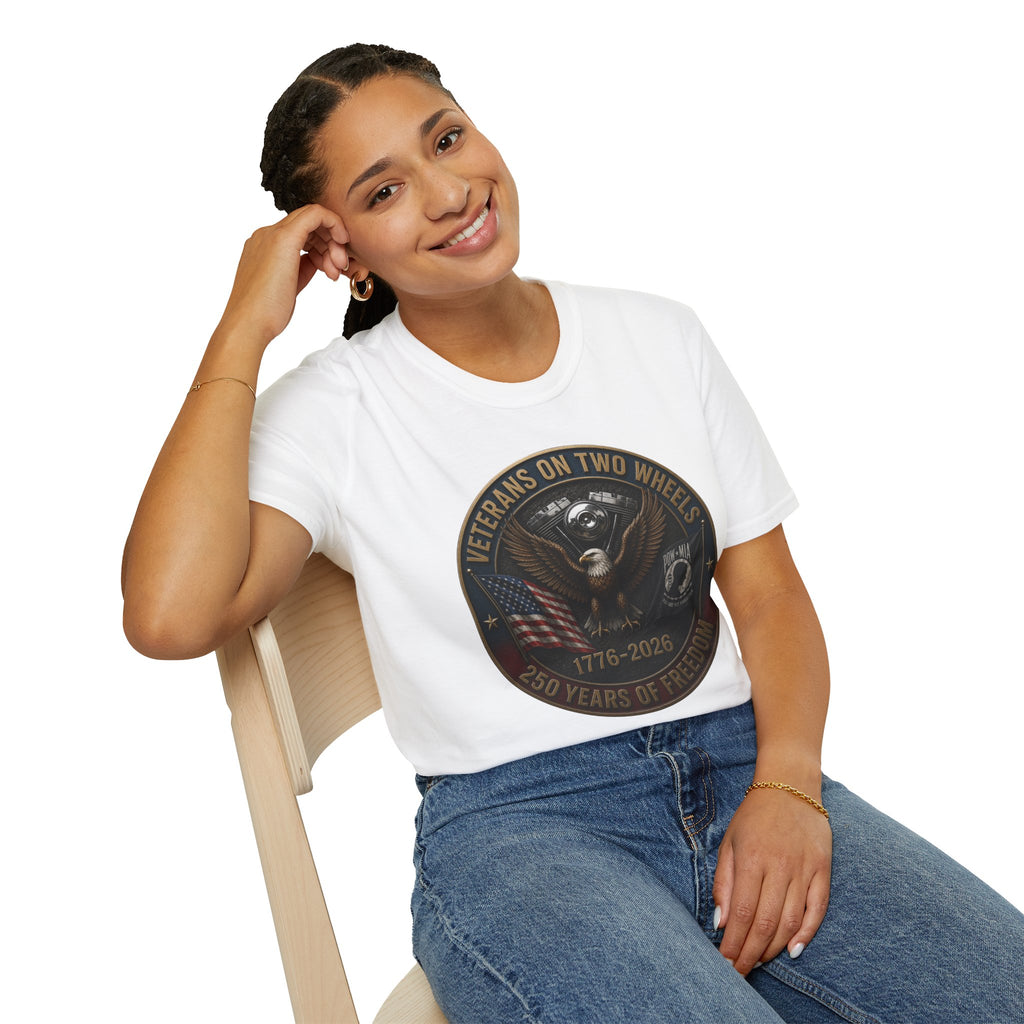 VETERANS ON TWO WHEELS T-SHIRT
