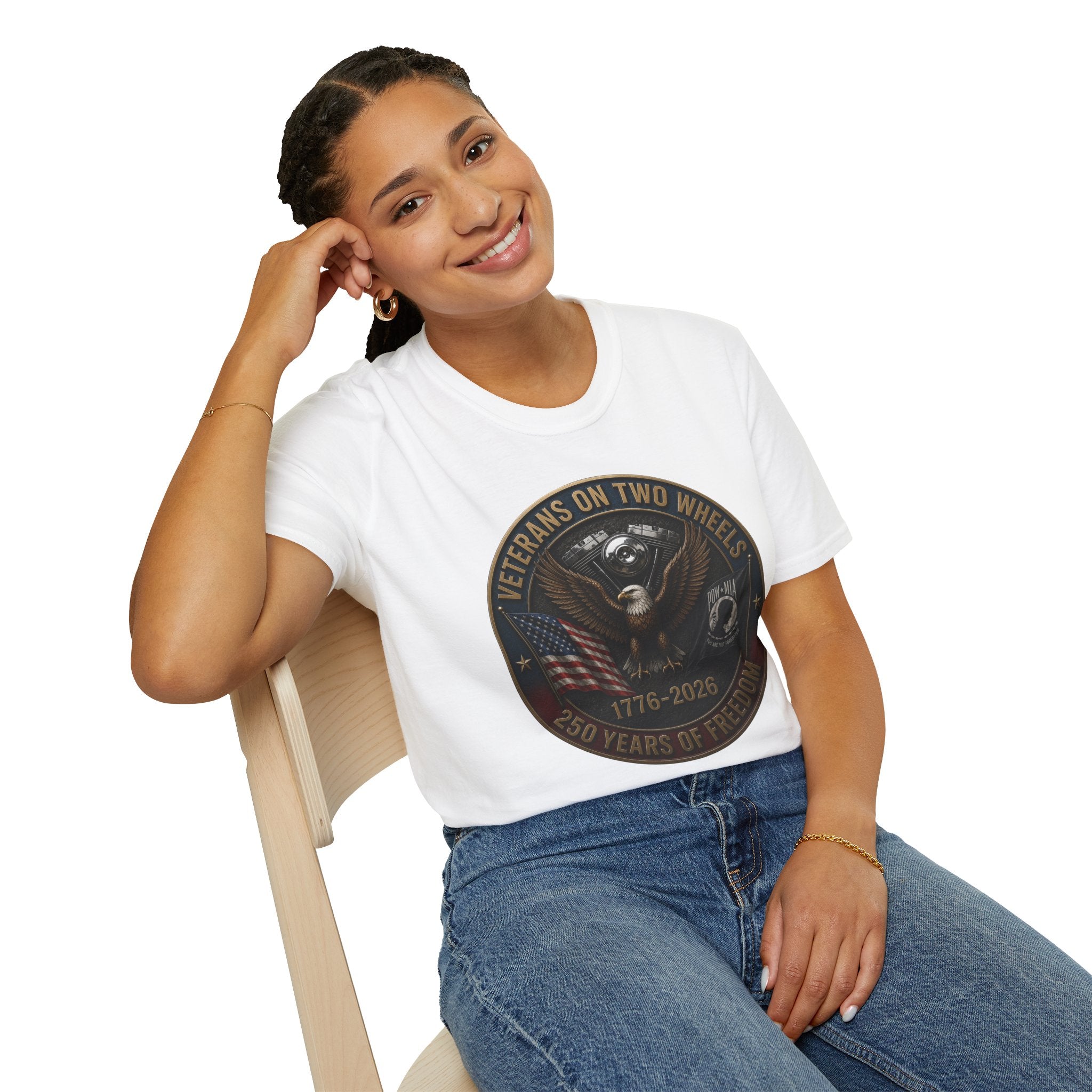 VETERANS ON TWO WHEELS T-SHIRT