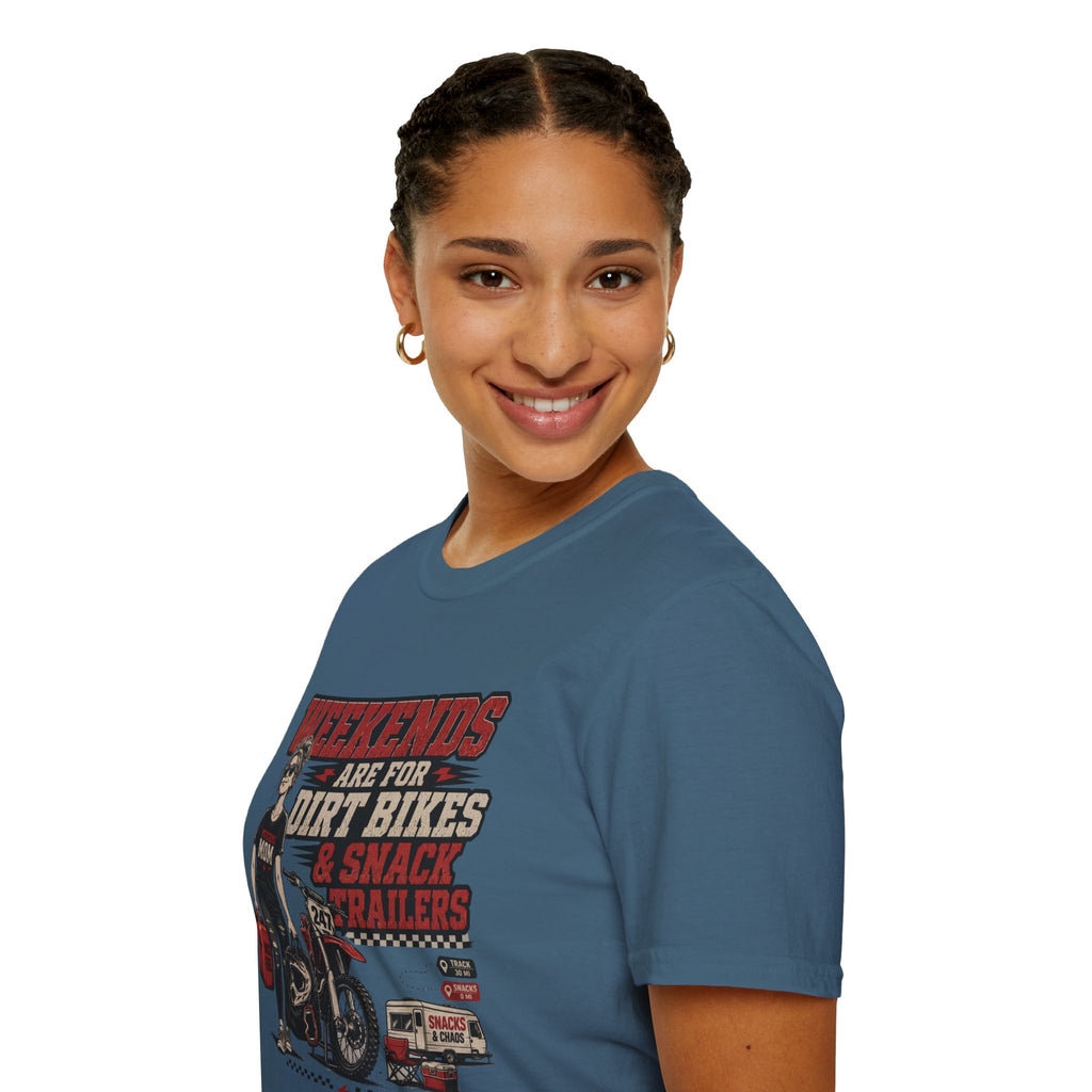 Weekends Are For Dirt Bikes & Snack Trailers T-Shirt