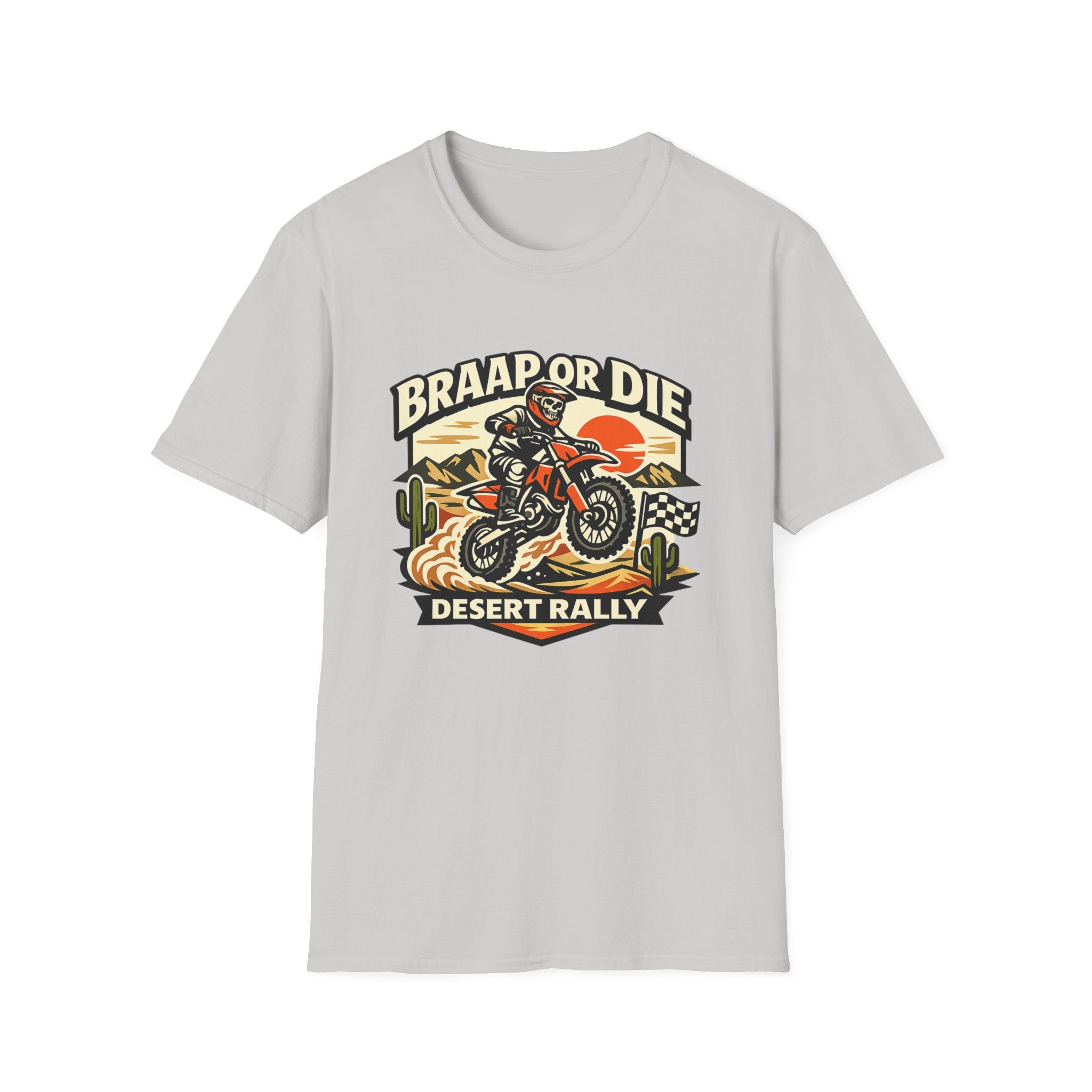 Desert Rally 'Braap or Die' Motorcycle T‑Shirt