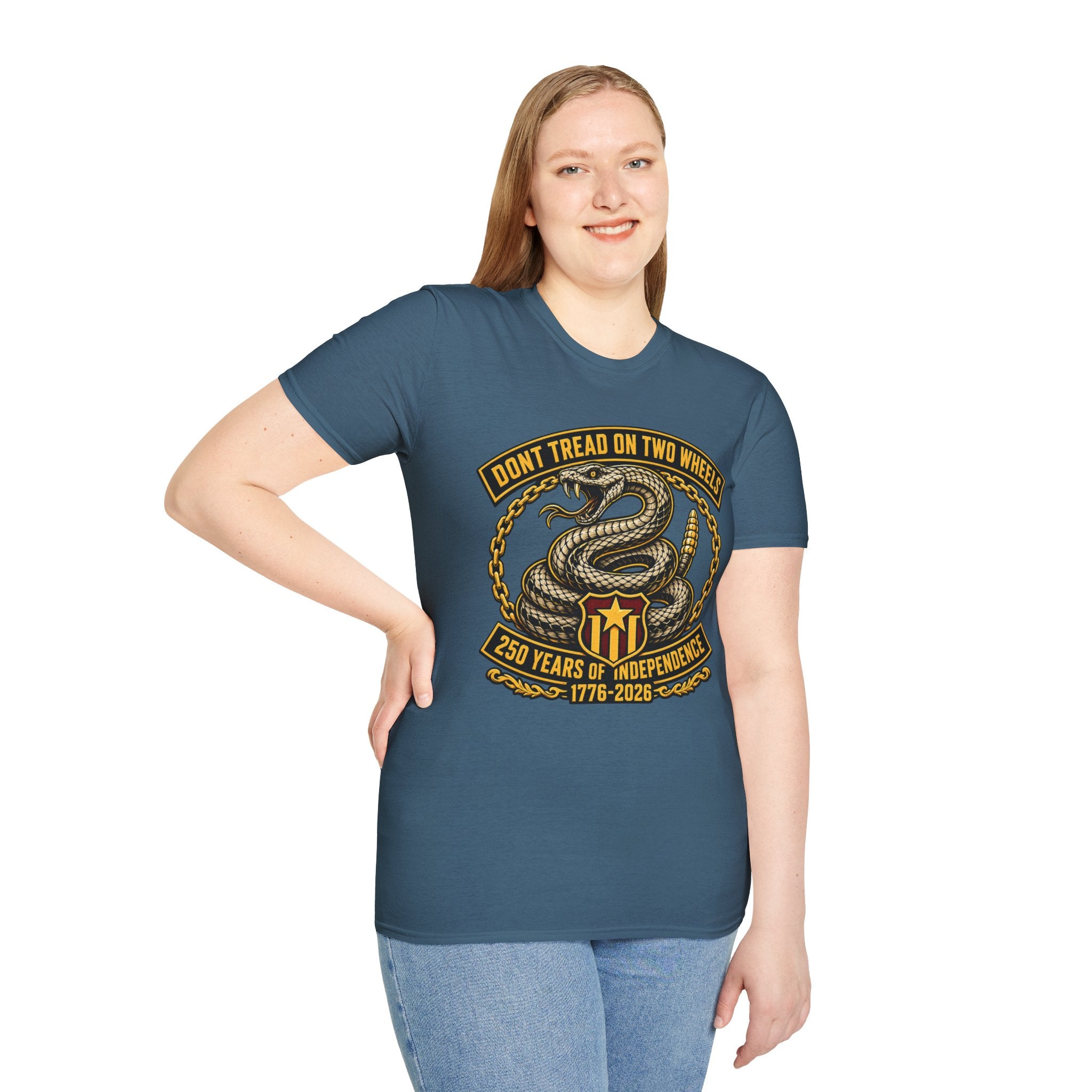 DON'T TREAD ON TWO WHEELS T-SHIRT