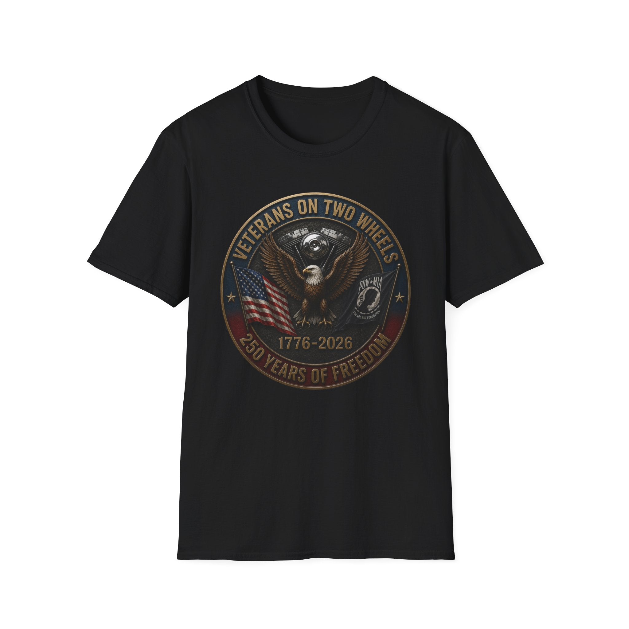 VETERANS ON TWO WHEELS T-SHIRT