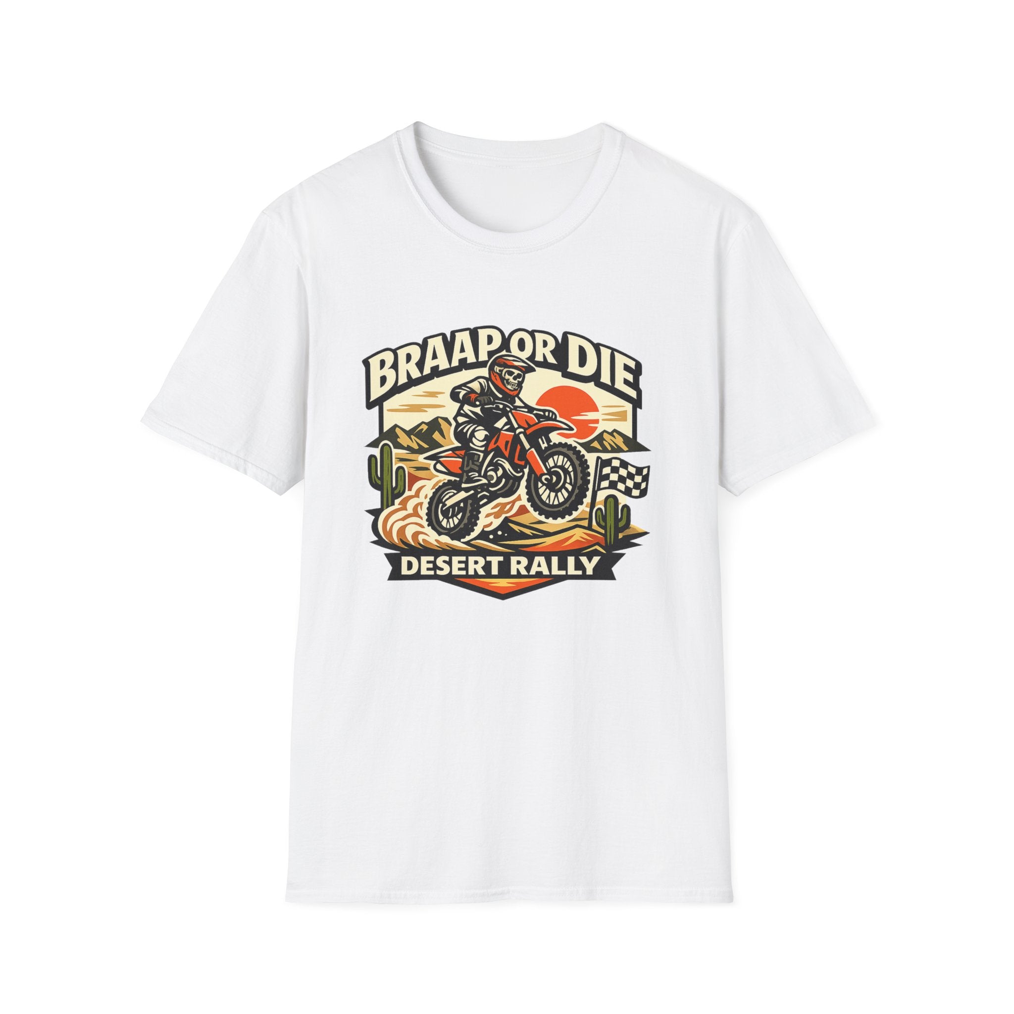 Desert Rally 'Braap or Die' Motorcycle T‑Shirt