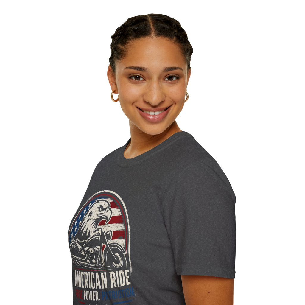 American Ride Pride. Power. Patriotism T-Shirt