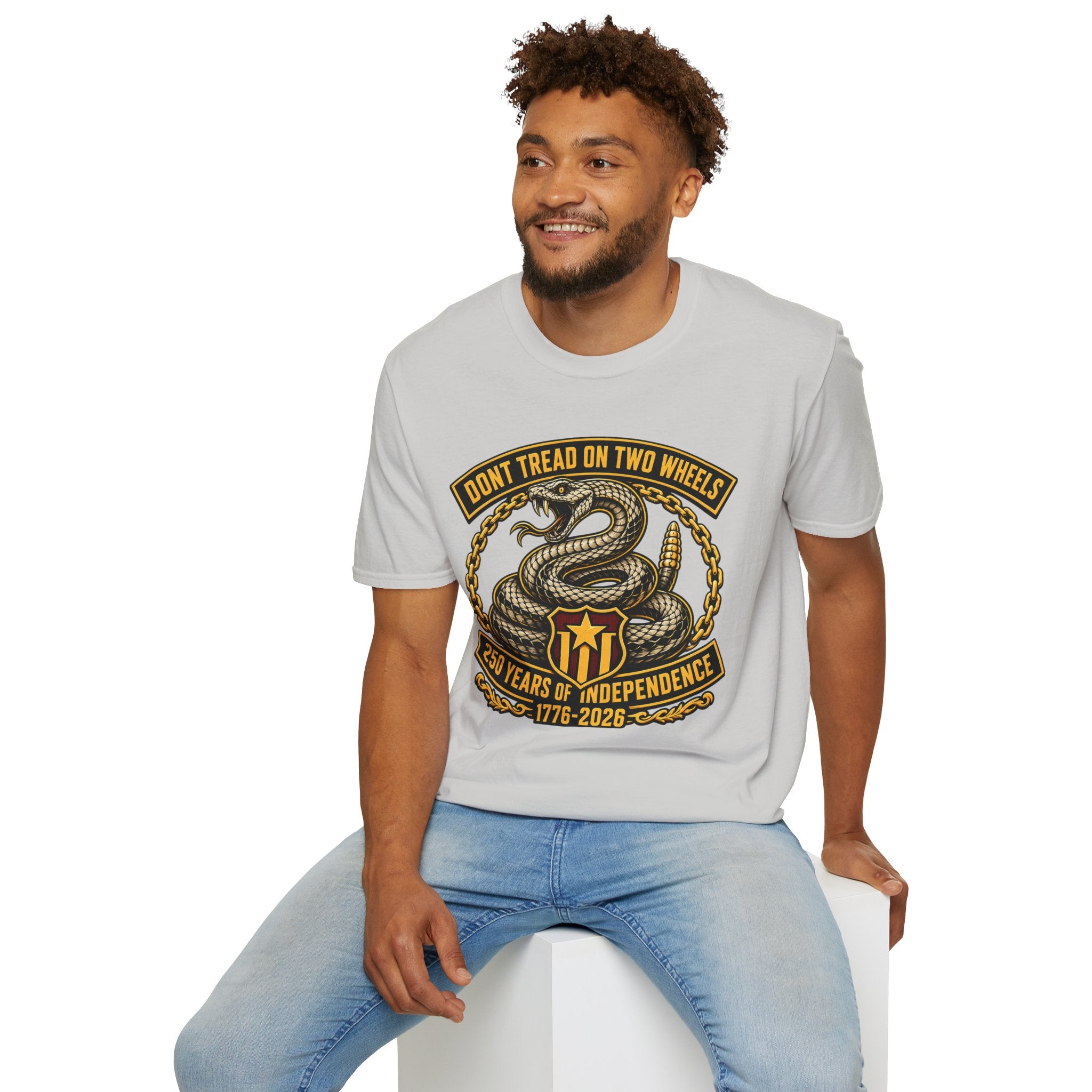 DON'T TREAD ON TWO WHEELS T-SHIRT