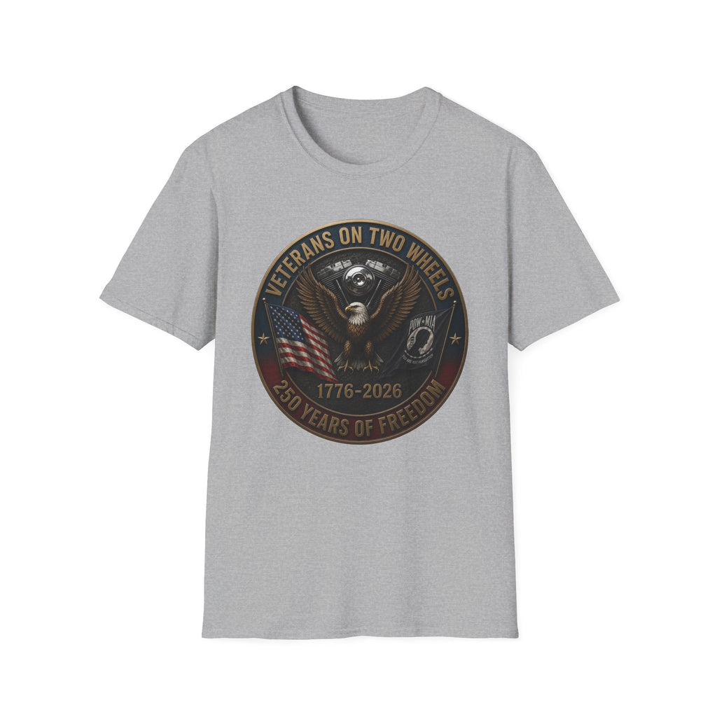VETERANS ON TWO WHEELS T-SHIRT