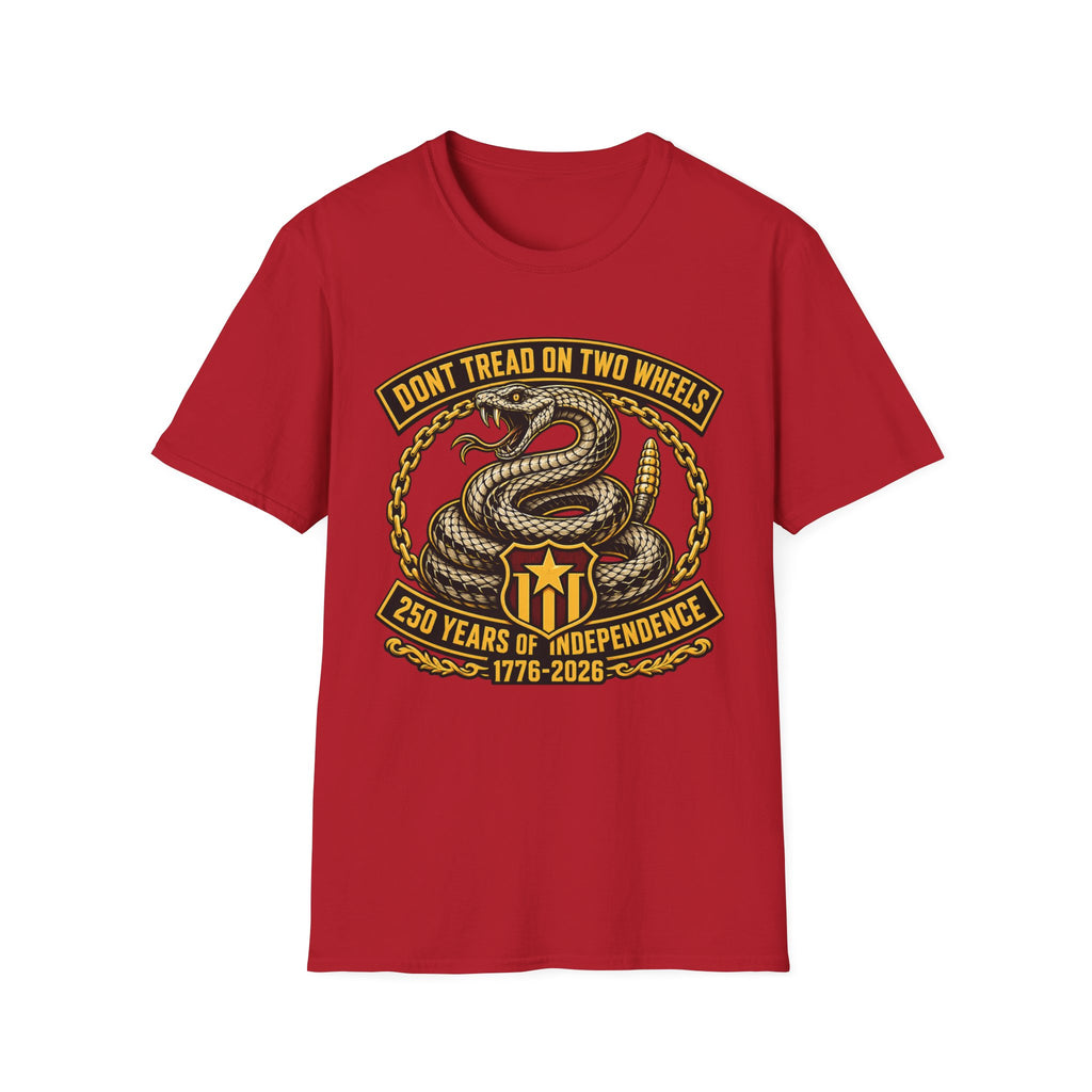 DON'T TREAD ON TWO WHEELS T-SHIRT