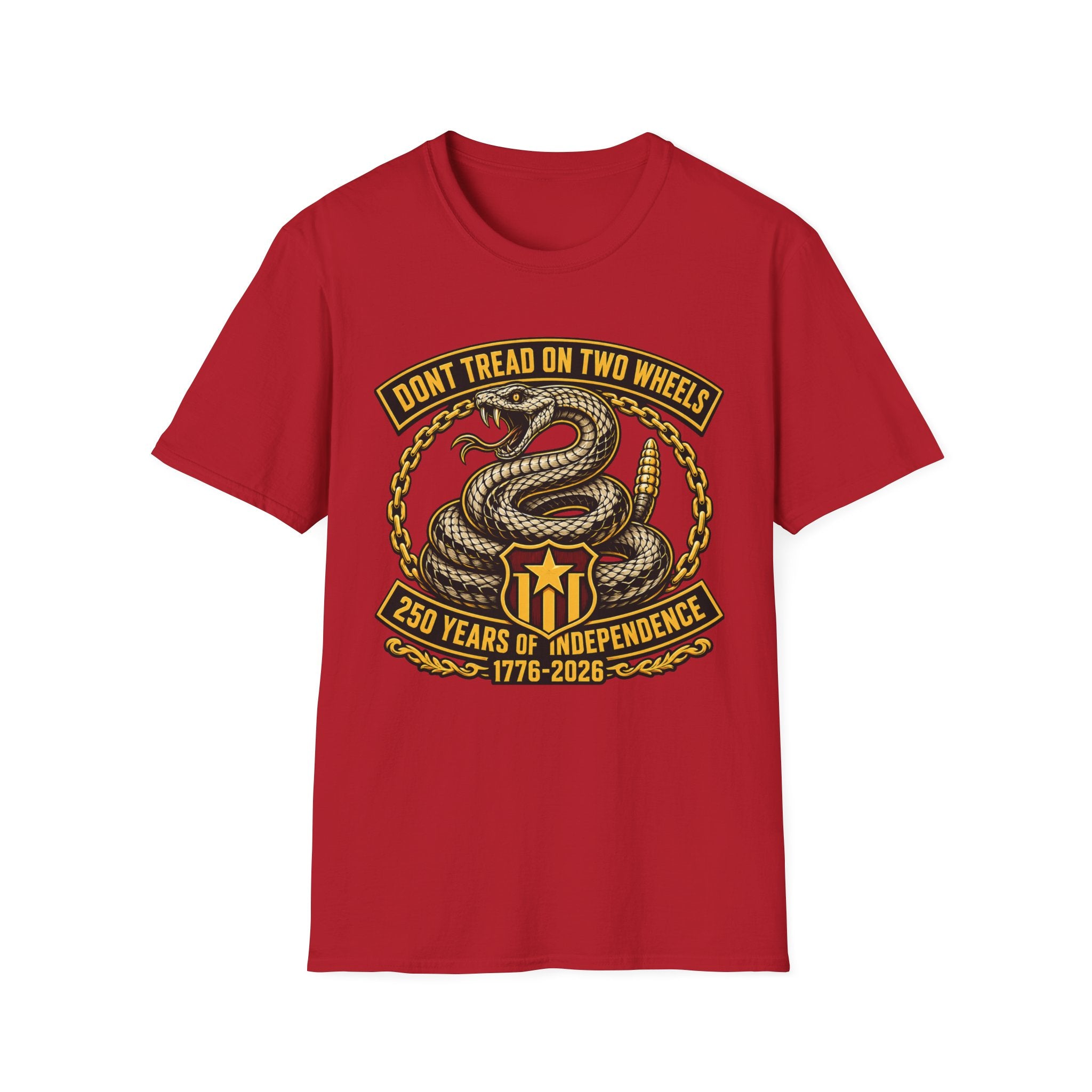 DON'T TREAD ON TWO WHEELS T-SHIRT
