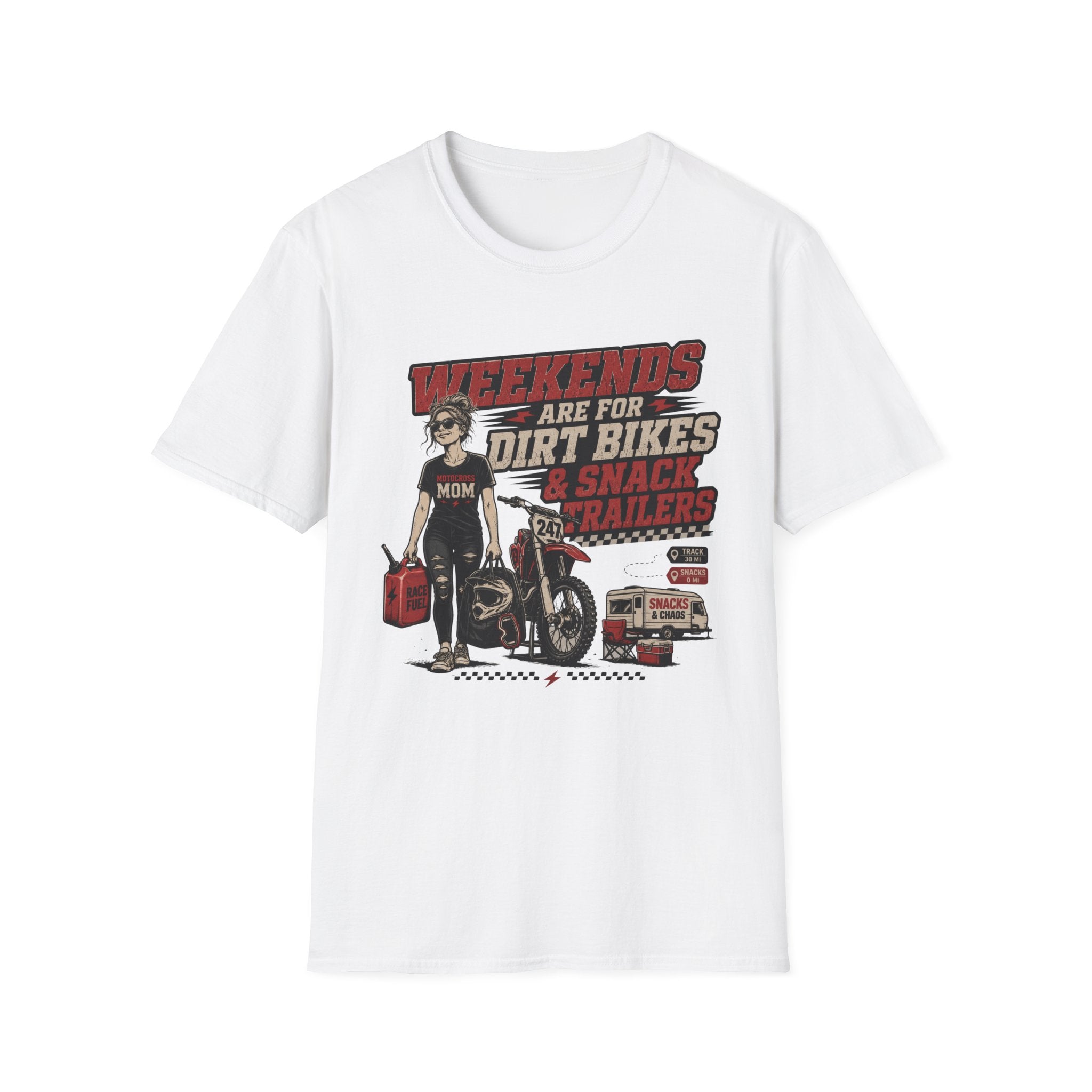 Weekends Are For Dirt Bikes & Snack Trailers T-Shirt