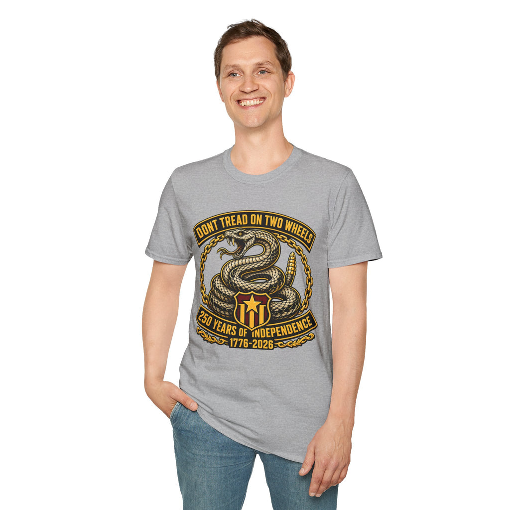 DON'T TREAD ON TWO WHEELS T-SHIRT