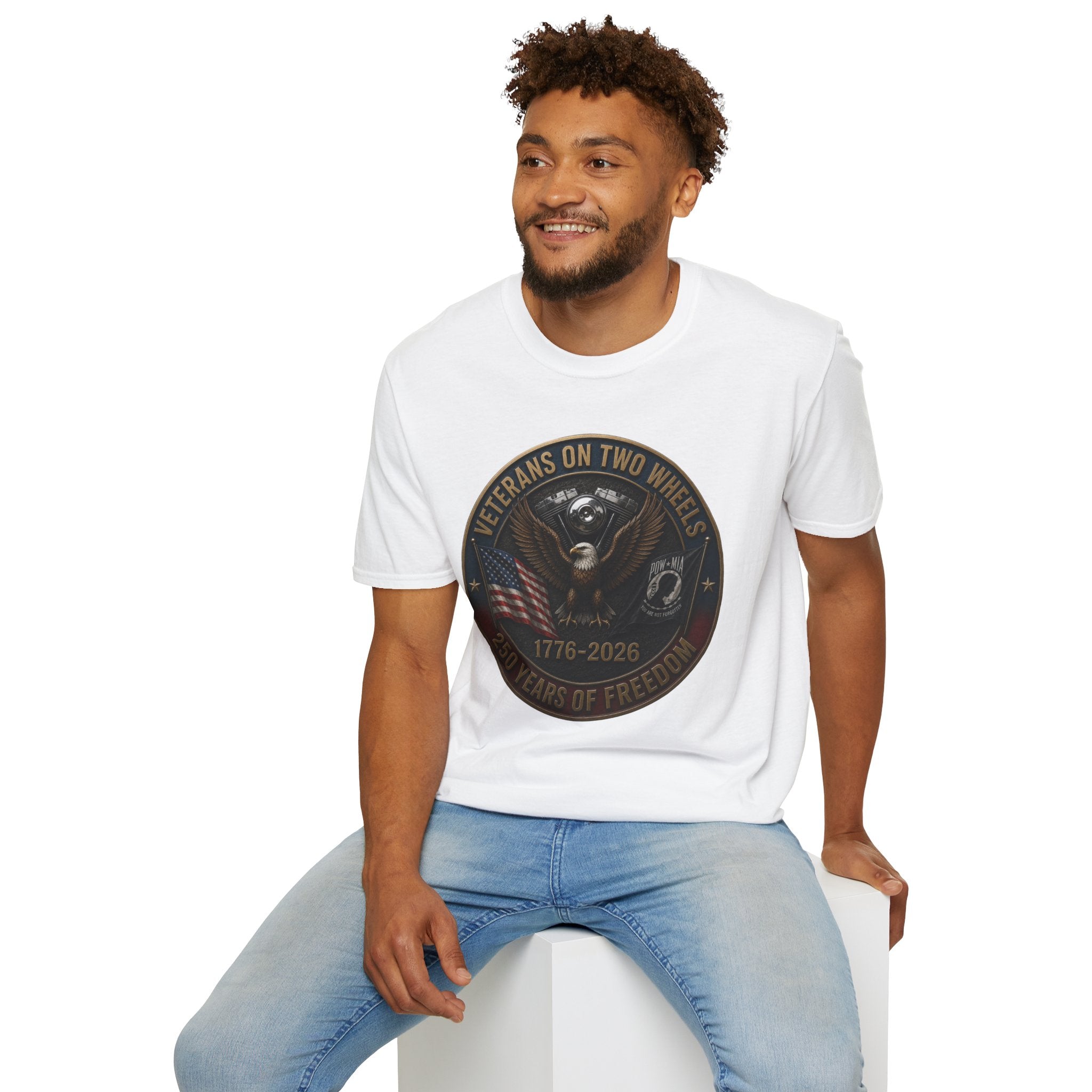 VETERANS ON TWO WHEELS T-SHIRT