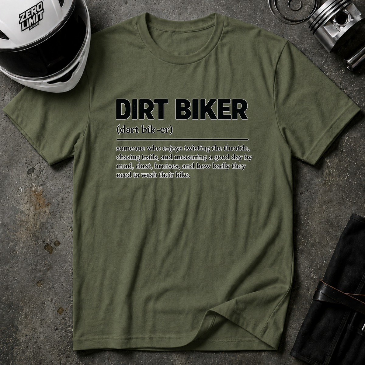 Dirt Biker Definition T-Shirt