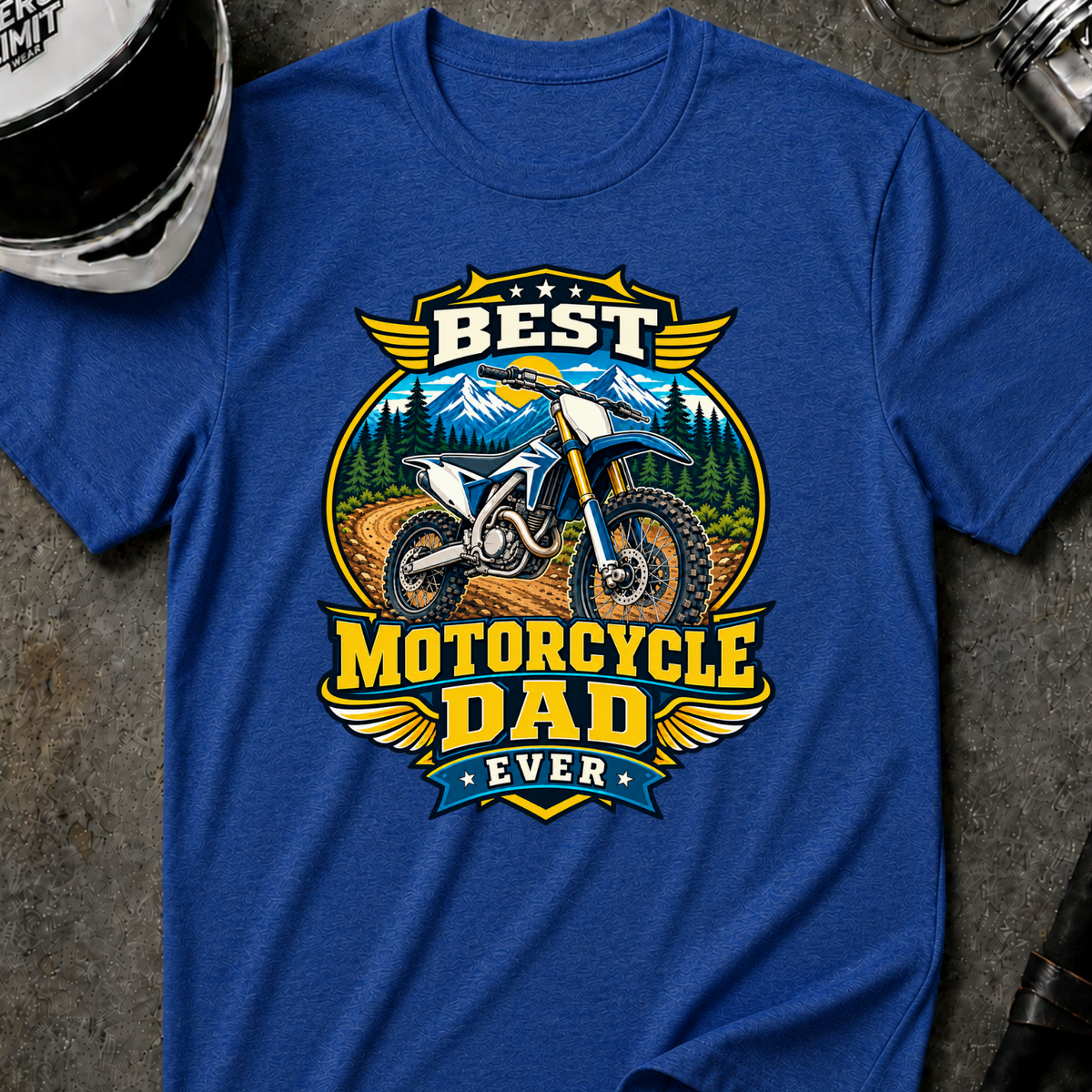 BEST DIRT BIKE MOTORCYCLE DAD T-SHIRT